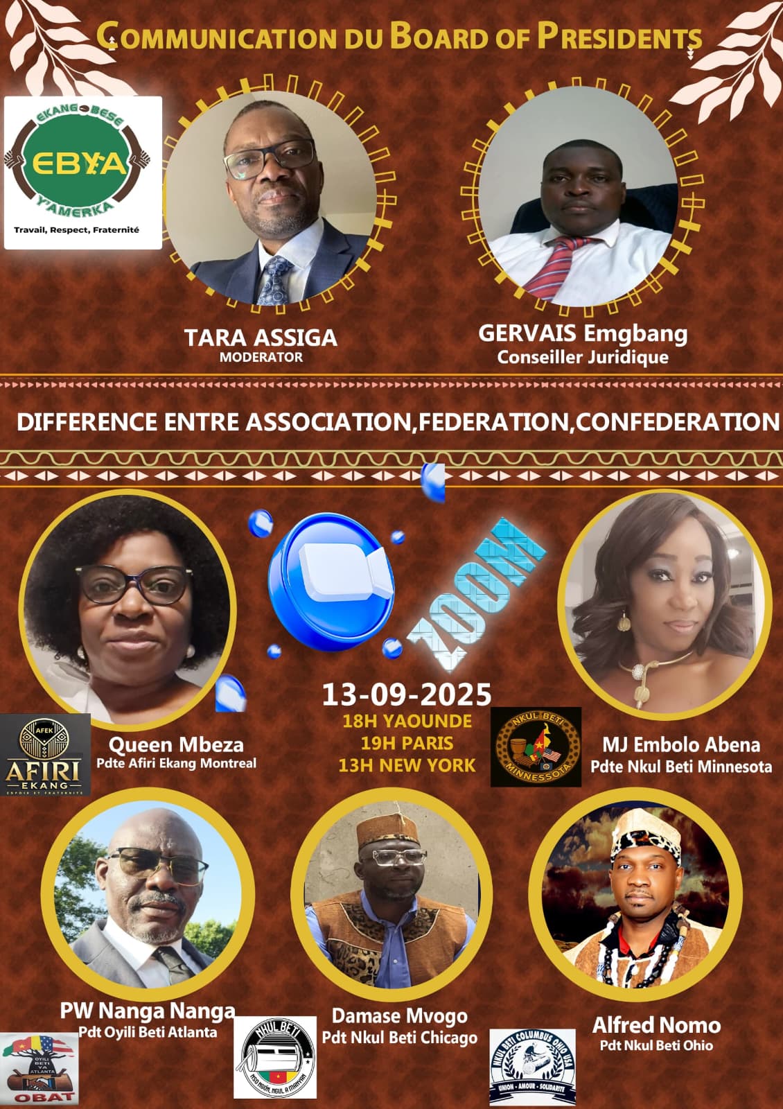 Communication du Board of Presidents